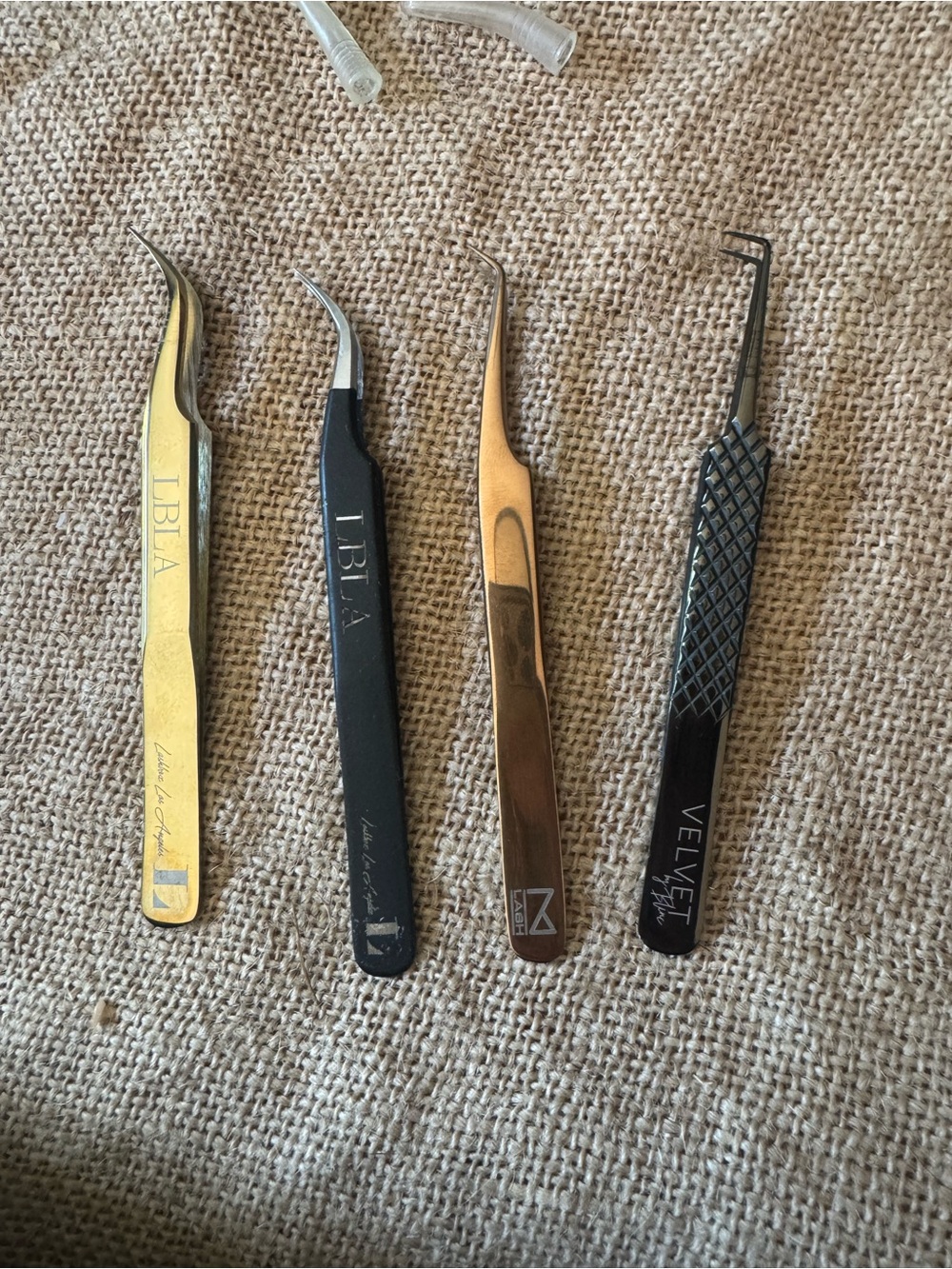 Gold and Black Precision Tweezers for Men Grooming